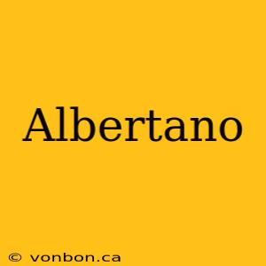 Albertano