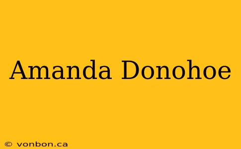 Amanda Donohoe