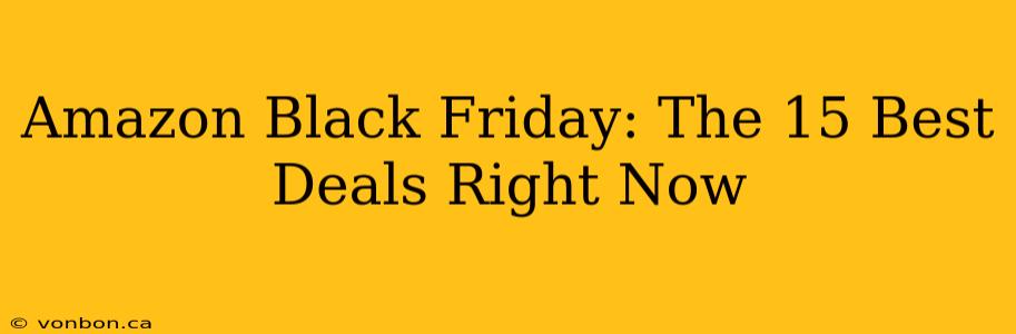 Amazon Black Friday: The 15 Best Deals Right Now