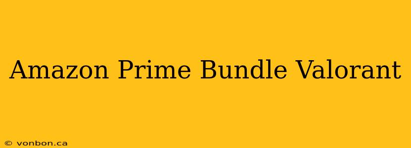 Amazon Prime Bundle Valorant