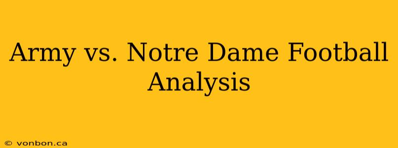 Army vs. Notre Dame Football Analysis