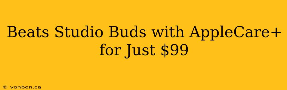 Beats Studio Buds with AppleCare+ for Just $99