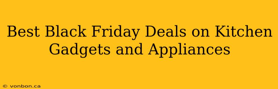 Best Black Friday Deals on Kitchen Gadgets and Appliances