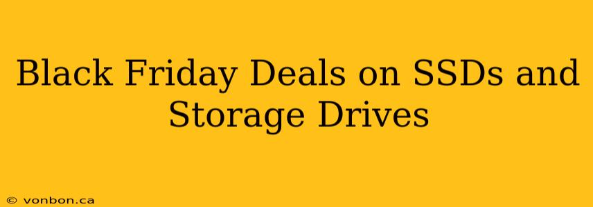 Black Friday Deals on SSDs and Storage Drives