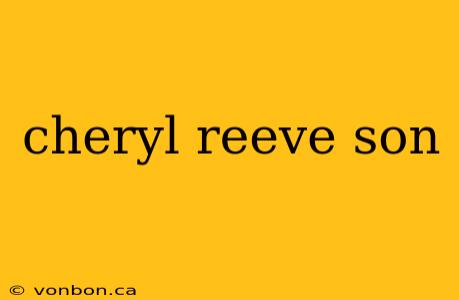 cheryl reeve son