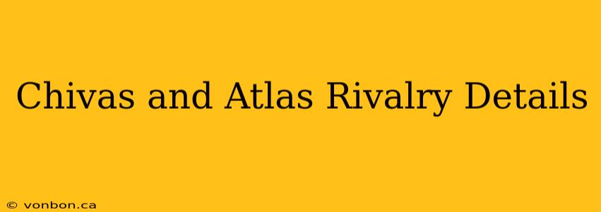 Chivas and Atlas Rivalry Details