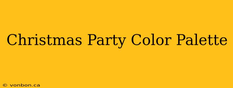 Christmas Party Color Palette