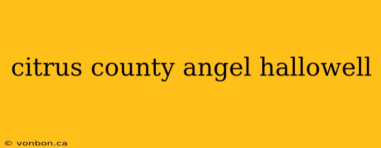 citrus county angel hallowell