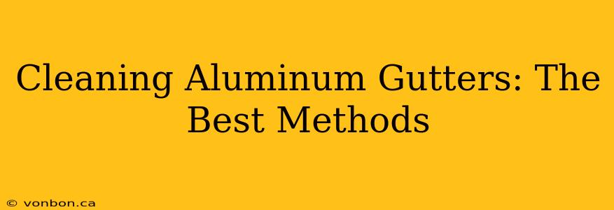 Cleaning Aluminum Gutters: The Best Methods