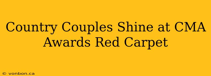 Country Couples Shine at CMA Awards Red Carpet