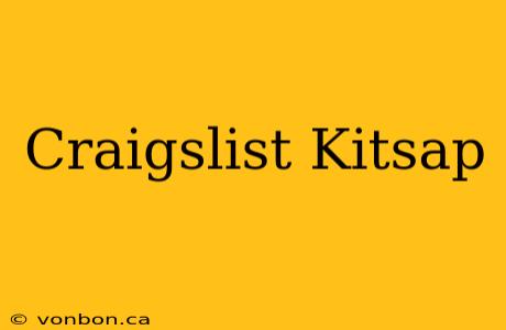 Craigslist Kitsap