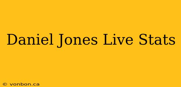 Daniel Jones Live Stats