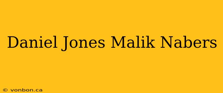 Daniel Jones Malik Nabers