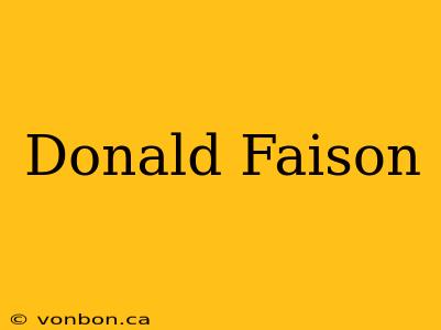 Donald Faison