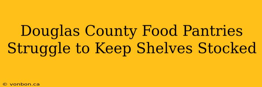 Douglas County Food Pantries Struggle to Keep Shelves Stocked