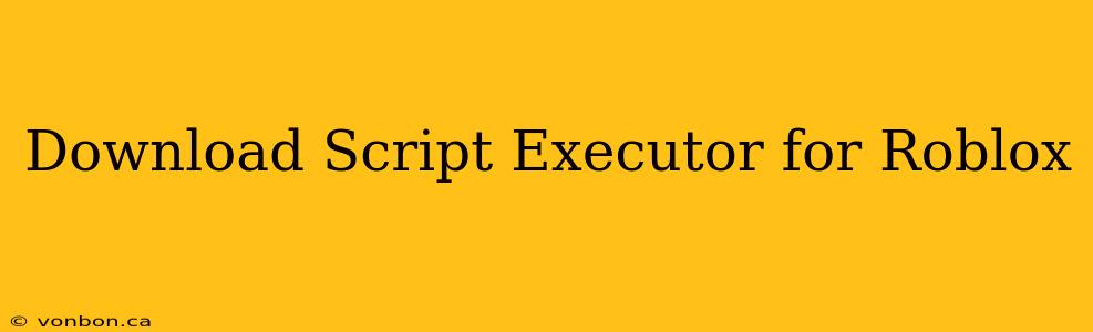 Download Script Executor for Roblox