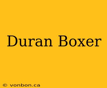 Duran Boxer