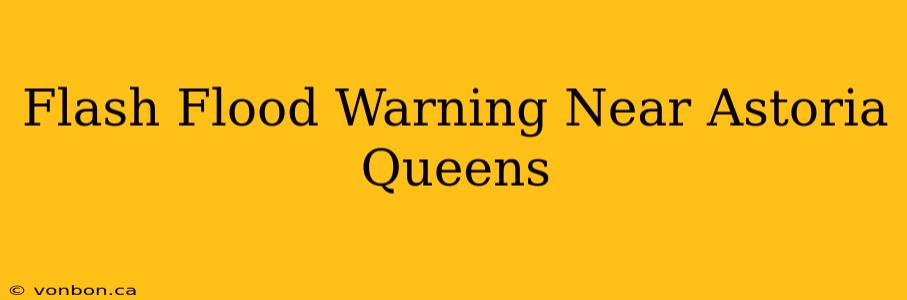 Flash Flood Warning Near Astoria Queens