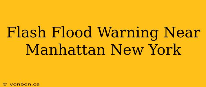 Flash Flood Warning Near Manhattan New York