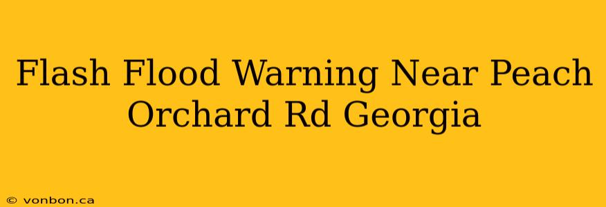 Flash Flood Warning Near Peach Orchard Rd Georgia