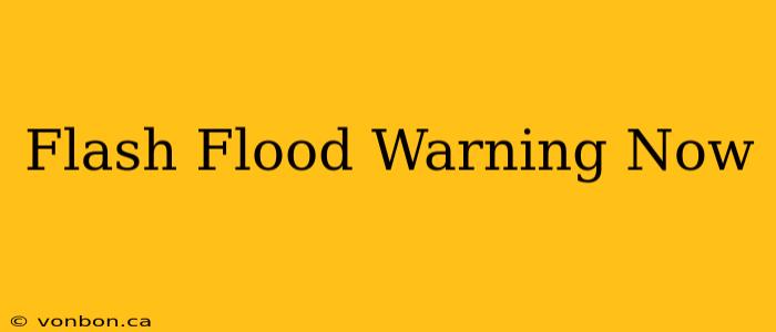 Flash Flood Warning Now