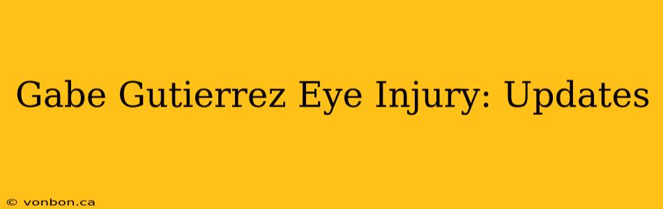 Gabe Gutierrez Eye Injury: Updates