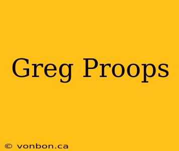 Greg Proops