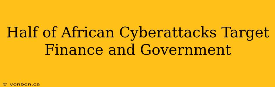 Half of African Cyberattacks Target Finance and Government