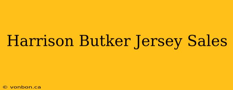 Harrison Butker Jersey Sales