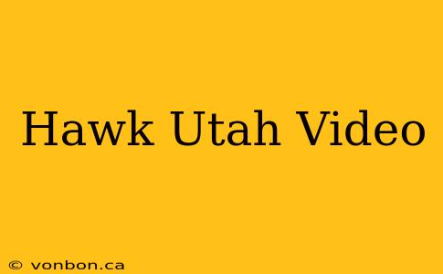 Hawk Utah Video