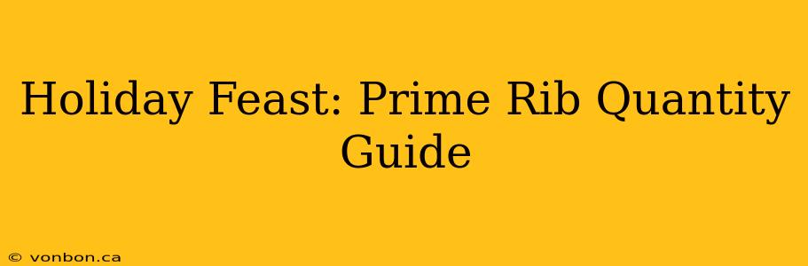 Holiday Feast: Prime Rib Quantity Guide