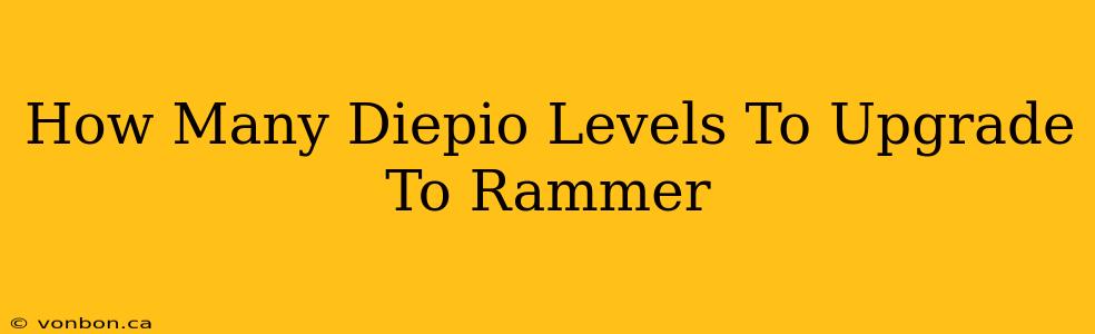 How Many Diepio Levels To Upgrade To Rammer