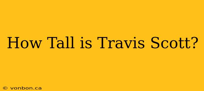 How Tall is Travis Scott?