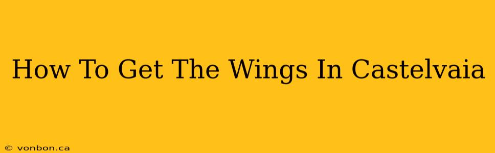 How To Get The Wings In Castelvaia