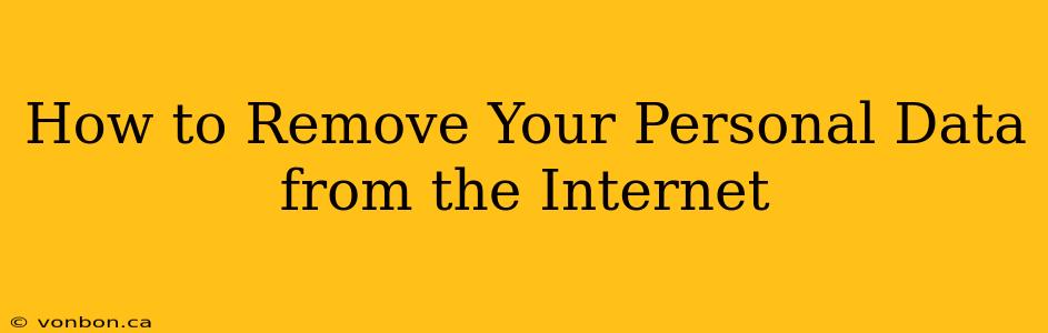 How to Remove Your Personal Data from the Internet