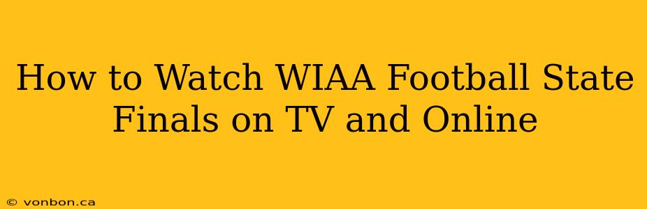 How to Watch WIAA Football State Finals on TV and Online