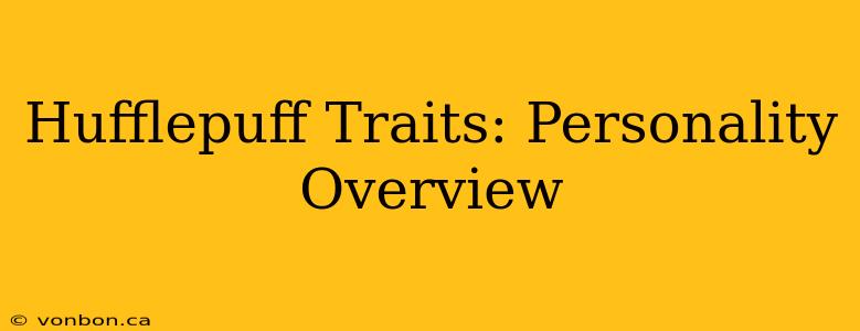 Hufflepuff Traits: Personality Overview