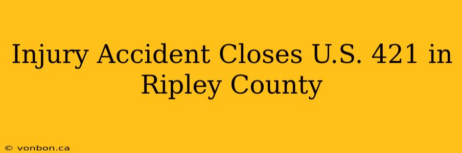 Injury Accident Closes U.S. 421 in Ripley County