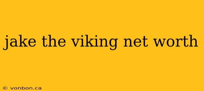 jake the viking net worth