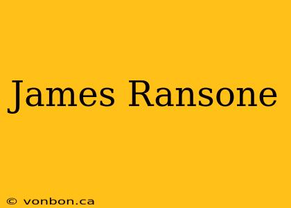 James Ransone