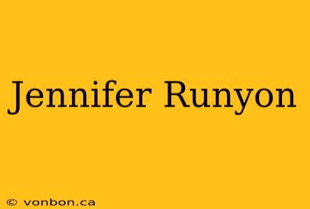 Jennifer Runyon