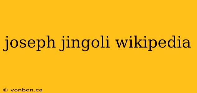 joseph jingoli wikipedia