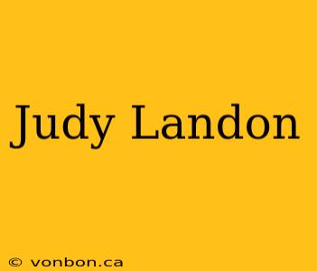 Judy Landon