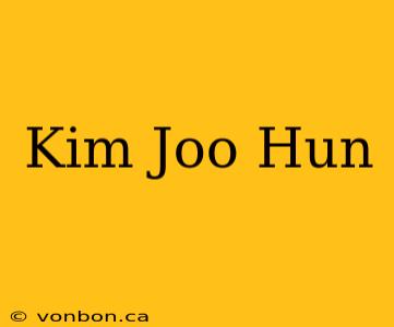 Kim Joo Hun