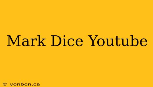 Mark Dice Youtube