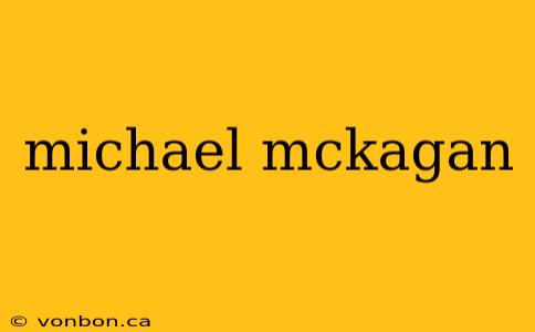 michael mckagan