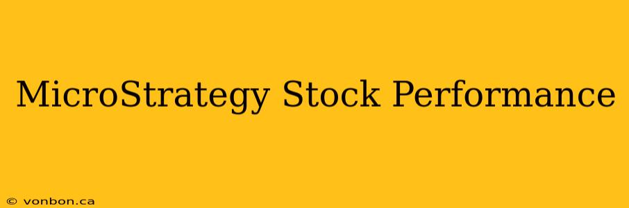 MicroStrategy Stock Performance