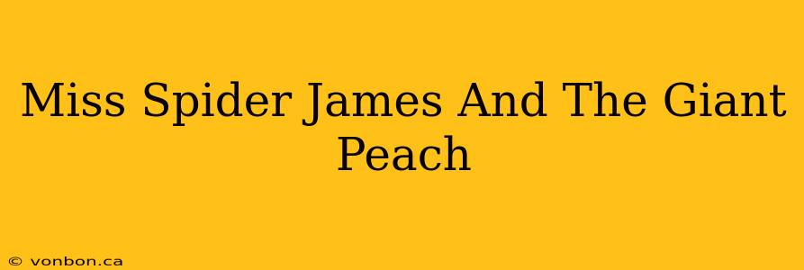 Miss Spider James And The Giant Peach