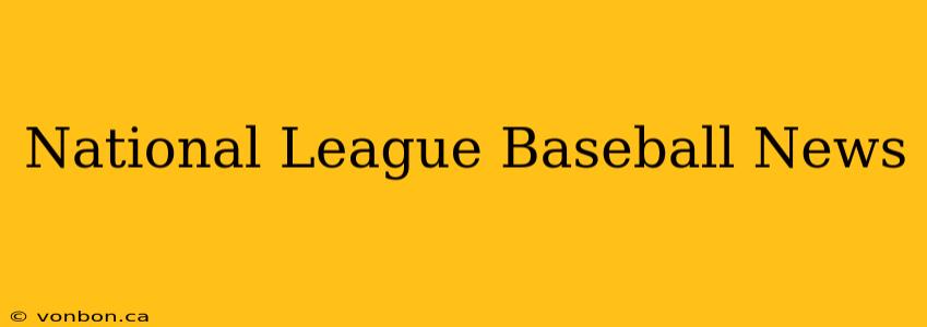 National League Baseball News