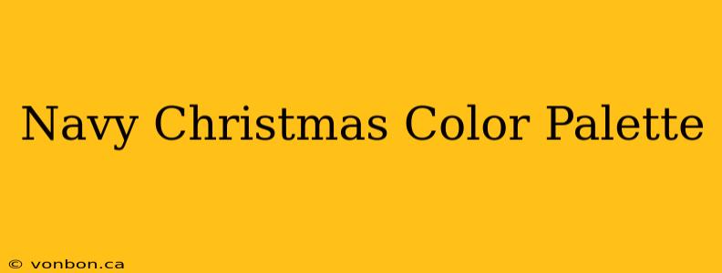 Navy Christmas Color Palette